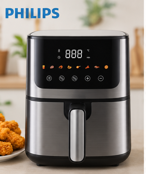 PHILIPS SFR 5030AF Digital Air Fryer – Large Capacity | LED Touch Display | Oil-Free Healthy Cooking | Adjustable Temperature & Timer