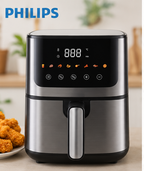 PHILIPS SFR 5030AF Digital Air Fryer – Large Capacity | LED Touch Display | Oil-Free Healthy Cooking | Adjustable Temperature & Timer