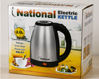 National Electric Kettle 2.0L Stainless Steel – Fast Boiling Electric Tea Kettle with Auto Shut-Off & Overheat Protection (NK-01)