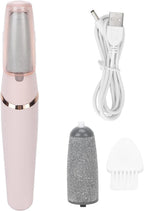 WANHENGDA Rechargeable Electronic Pedicure Tool | Electric Foot Callus Remover | Dual Speed | 2 Roller Heads | Foot Care Device