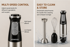Kenwood KW-305 2-in-1 Hand Blender | 750W Powerful Stick Blender with Egg Beater | Stainless Steel Shaft | Multi-Speed Control