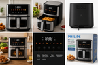 PHILIPS SFR 5020AF Digital Air Fryer with LED Touch Display, Adjustable Temperature & Timer, Healthy Oil-Free Cooking – Black & Silver