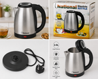National Electric Kettle 2.0L Stainless Steel – Fast Boiling Electric Tea Kettle with Auto Shut-Off & Overheat Protection (NK-01)