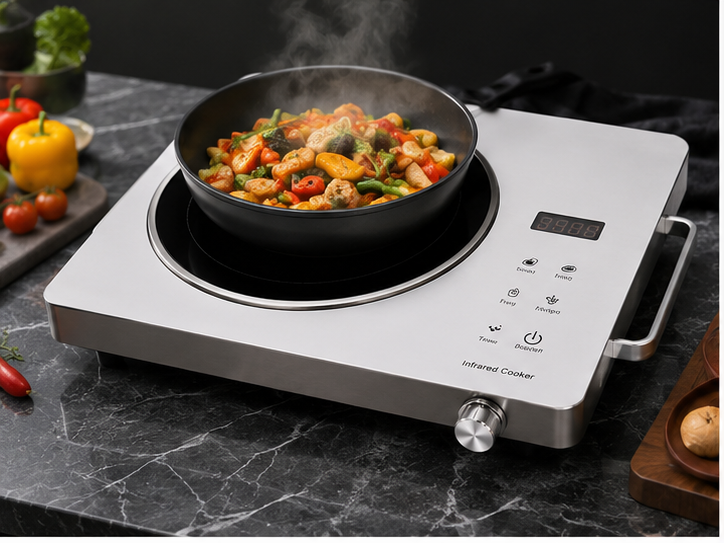 MH National 3500W Infrared Cooker – Single Burner Electric Hot Plate with Touch Control & Digital Display