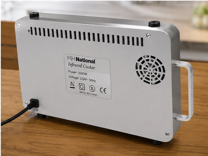 MH National 3500W Infrared Cooker – Single Burner Electric Hot Plate with Touch Control & Digital Display
