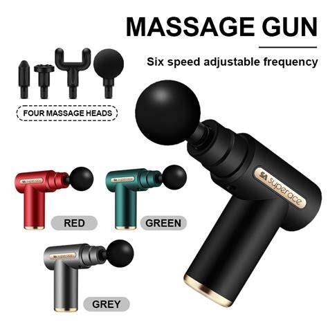 Massage Gun 4 Heads and 3200 r/min Speed  Deep Tissue, High-Intensity