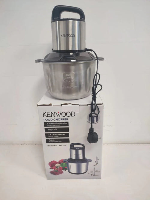 700W Electric Food Chopper & Meat Grinder – 5L Steel Bowl | 6-Blade Kitchen Food Processor