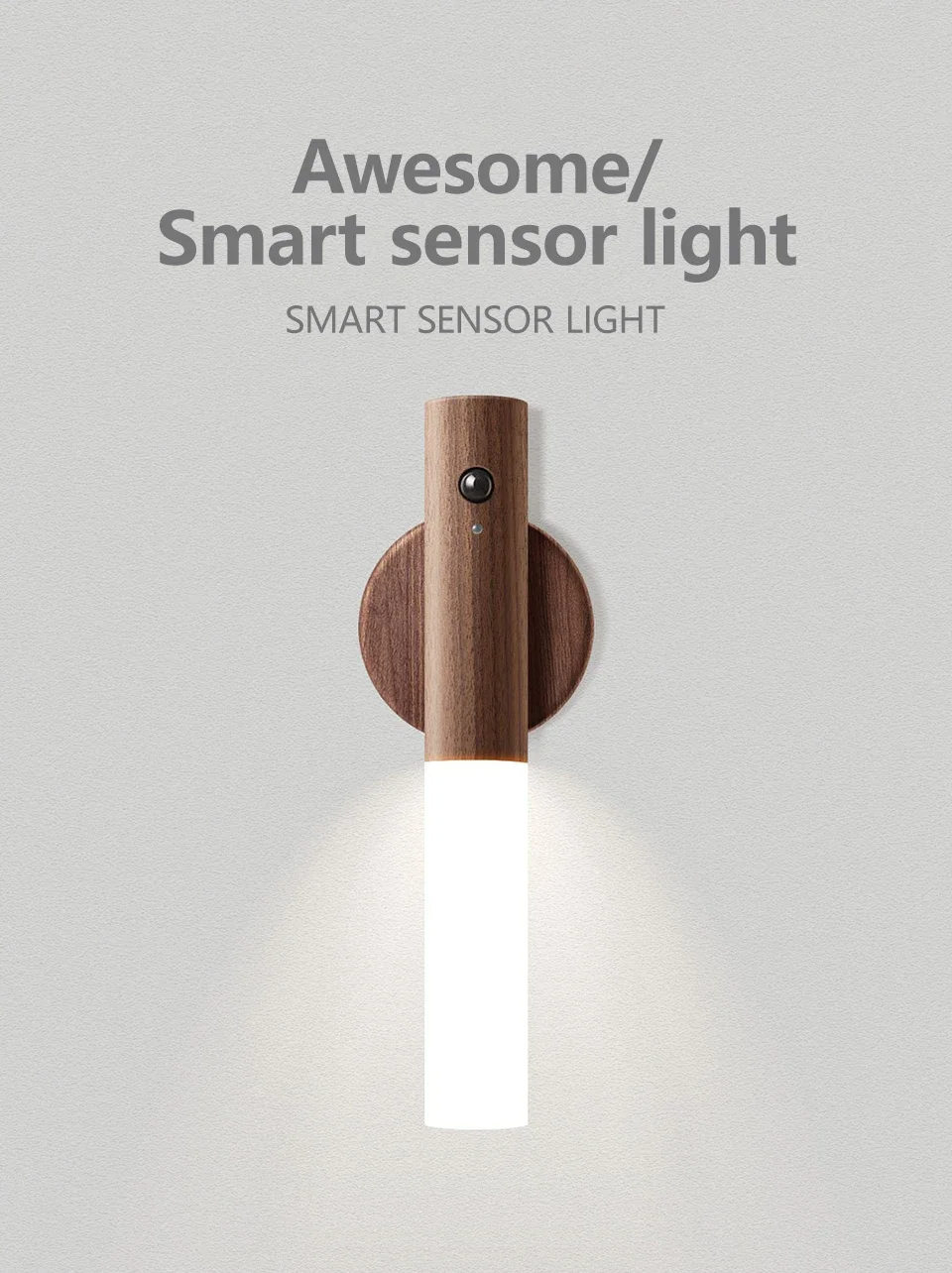 Rechargeable Wall light Motion Sensor Battery Operated Wall Sconces
