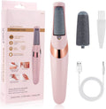 WANHENGDA Rechargeable Electronic Pedicure Tool | Electric Foot Callus Remover | Dual Speed | 2 Roller Heads | Foot Care Device