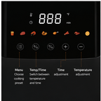 PHILIPS SFR 5020AF Digital Air Fryer with LED Touch Display, Adjustable Temperature & Timer, Healthy Oil-Free Cooking – Black & Silver
