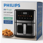 PHILIPS SFR 5020AF Digital Air Fryer with LED Touch Display, Adjustable Temperature & Timer, Healthy Oil-Free Cooking – Black & Silver